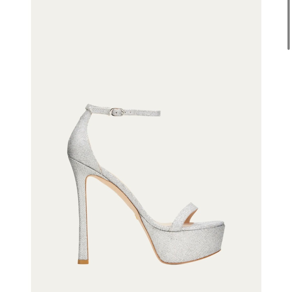 Stuart Weitzman Nudistcurve Platforms, Gunmetal | 9/39.5